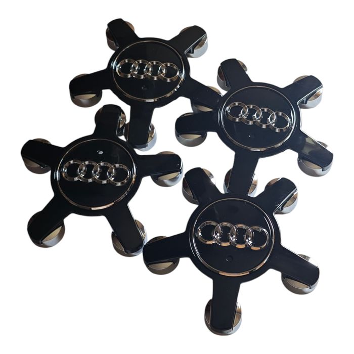 135мм Капачки за джанти за Ауди Audi тип ЗВЕЗДИ OEM 4F0601165N - ЧЕРНИ