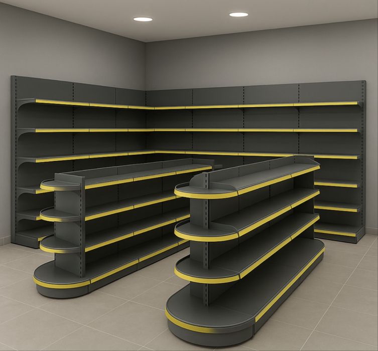 Металлические торговые стеллажи, Темир савдо полкалар, Витрина, Металл