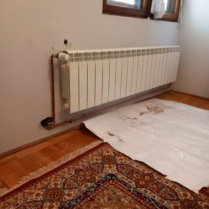 Montaj radiatoare teava aparenta