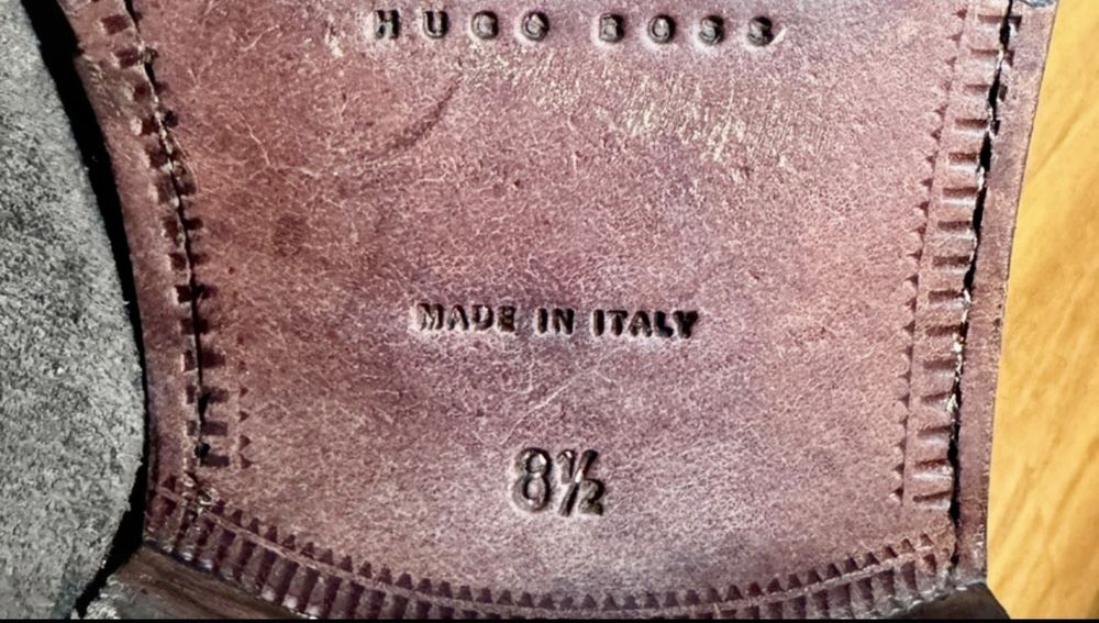 Pantofi Hugo Boss Selection - Made in Italy. Mărimea 43 EU Maro închis - Stare excelentă