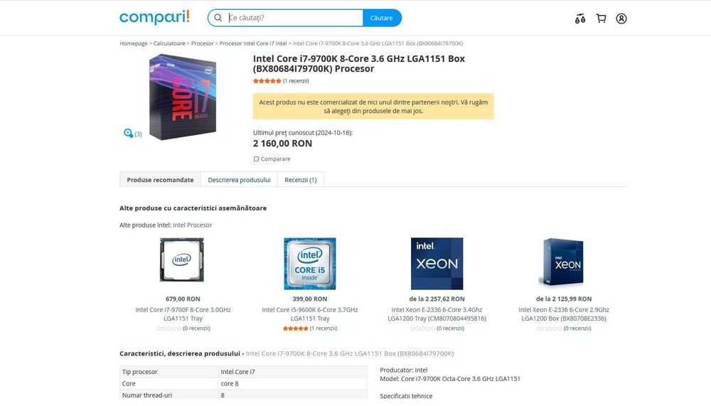 Placa de baza MSI Z370-A PRO/Procesor i7-9700K, 4.90GHz/32GB Rami DDR4