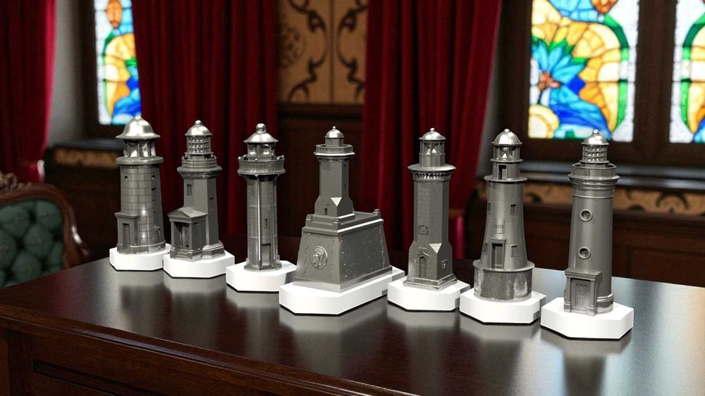 Set faruri dobrogene pe plachete din marmură