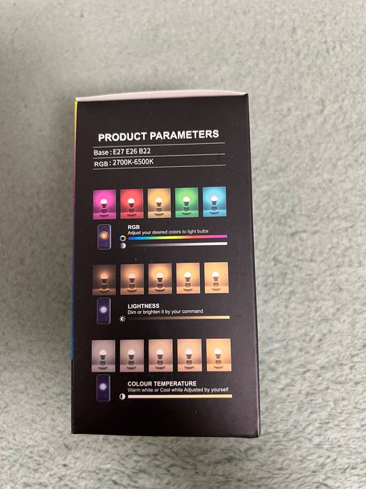 Bec LED inteligent RGB +CCT WIFI