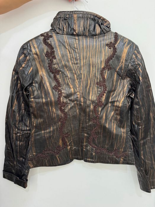 Кожено палто дълго