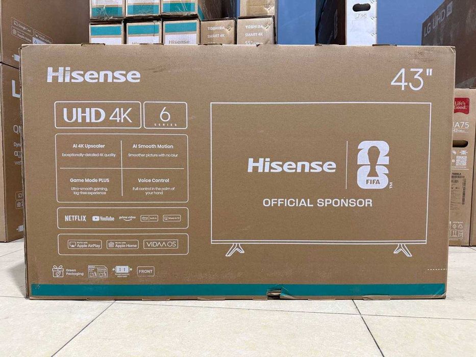 Телевизор Hisense (43) SMART Android TV A6Q Series  4K  Доставка