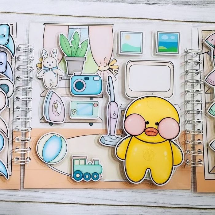 Альбом "Уточка Лалафан" на липучках