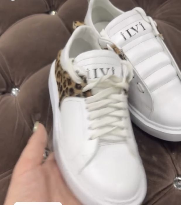 Кожанный кросовки