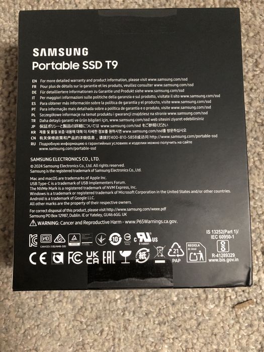 Samsung T9 ,4 Tb si 1 Tb sigilate