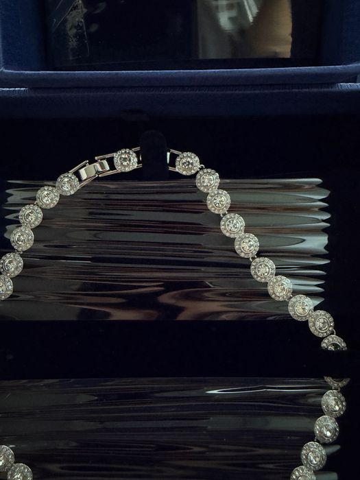 Set Swarovski Angelic argintiu colier, bratara, cercei