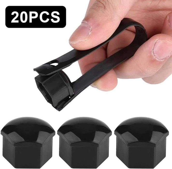 Капачки за болтове на джантите 19 мм-ЧЕРНИ 20бр.