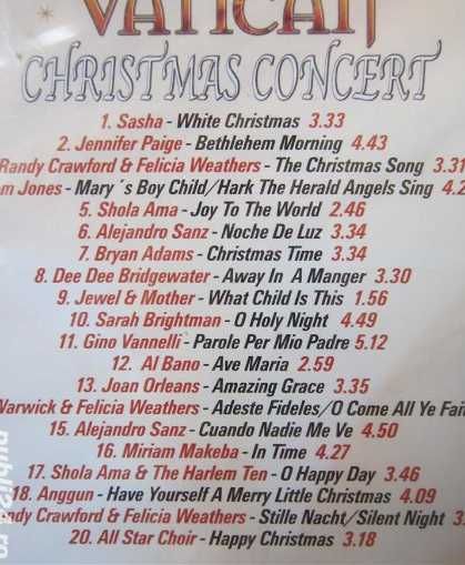 cadou rar  Vatican Concert de Crăciun cd made UK 2002 sigilat