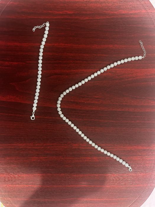 argint s925 colier si bratara