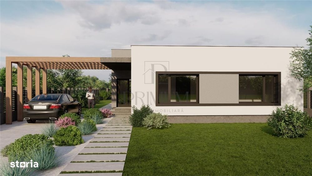 Casa individuala - la rosu - teren 606 mp utili