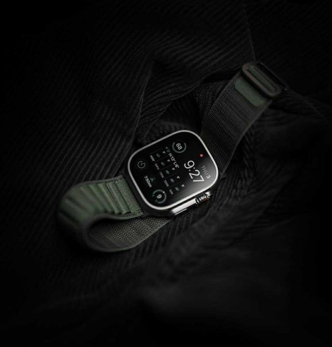 Текстилни каишки с титаниева кука за Apple Watch ULTRA/SE/11/10/9/8/7