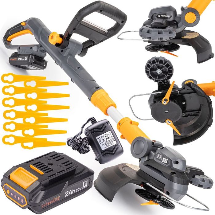 Trimmer telescopic cu acumulator, 20v2Ah, motocoasa, Powermat