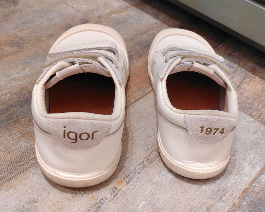 Детски Боси Кожени Маратонки Igor - Tennis Blanco, номер 31
