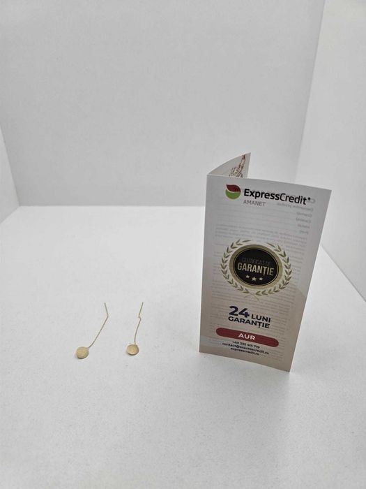 Cercei aur 14K 1.56gr (Ag25 Belvedere B.42215)-Garantie 2 Ani!