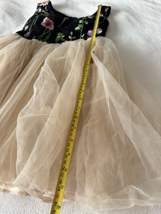 Rochiță eveniment S vâscoză cu tulle