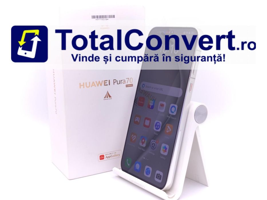 Huawei Pura 70 256GB White 12GB Dual SIM, Garantie 24 luni | #D91192