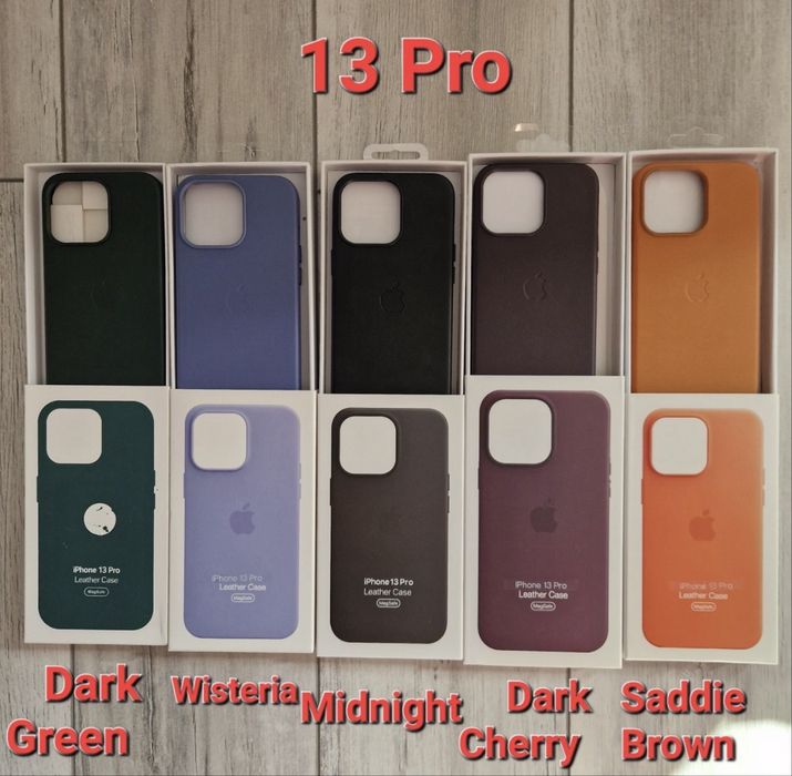 Huse piele Leather MagSafe iPhone seria 18/17/16/15/14/13/12