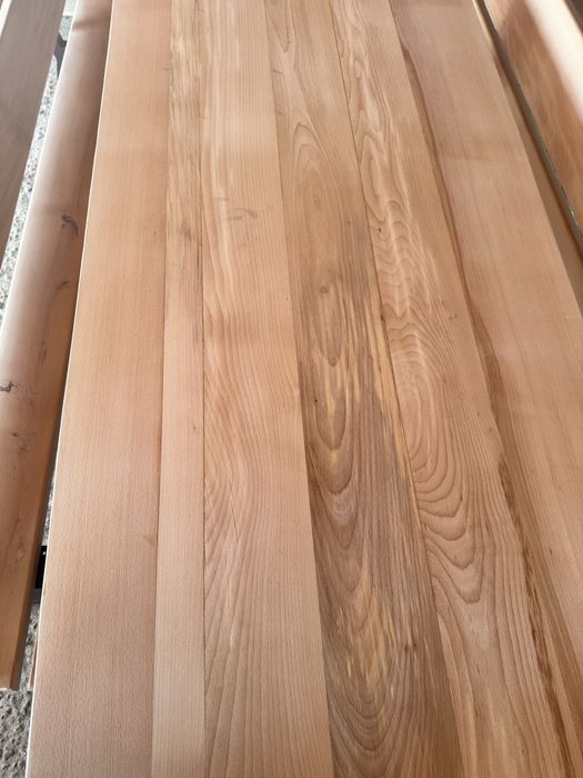 Masa lemn si fier cu banci pentru terasa