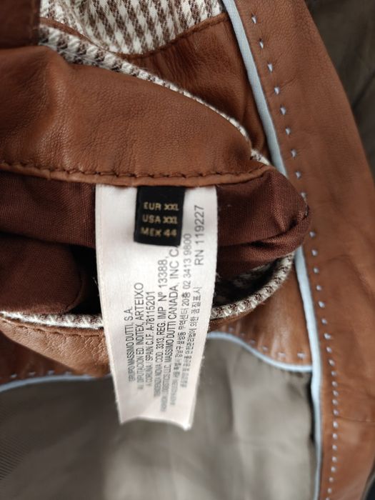 Кожено яке Massimo dutti XXL