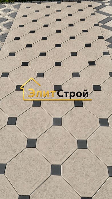 Брусчатка евро слоновая кость для дома
