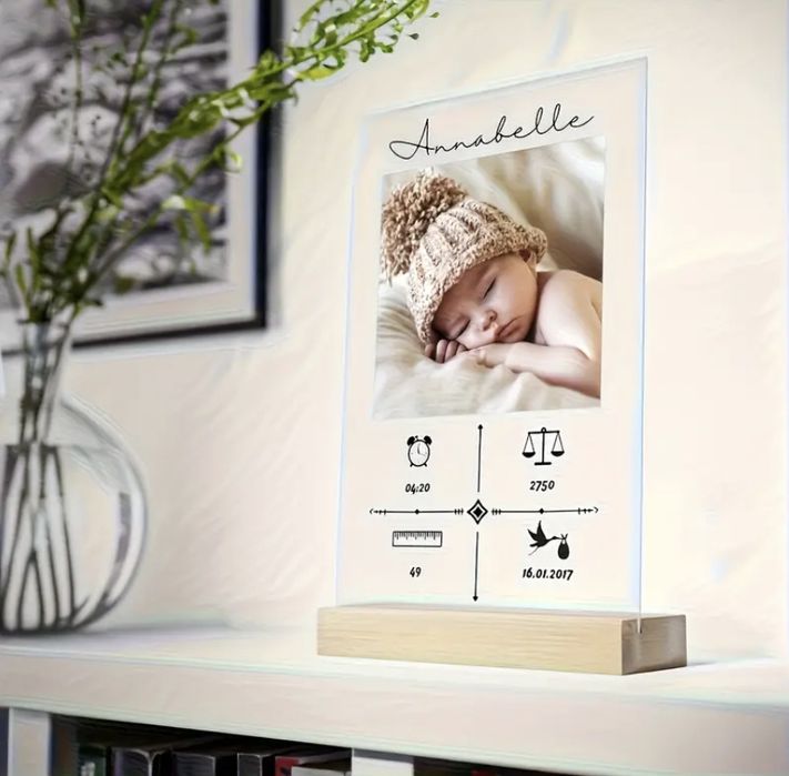 Акрилен музикален диск, персонализиран със снимка, заглавие