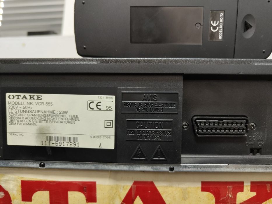Videorecorder Otake(Orion) VCR 555 HQ