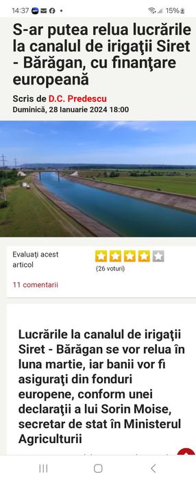 Teren extravilan agricol 17 ha Vrancea com.Slobozia Ciorasti sat.Armen