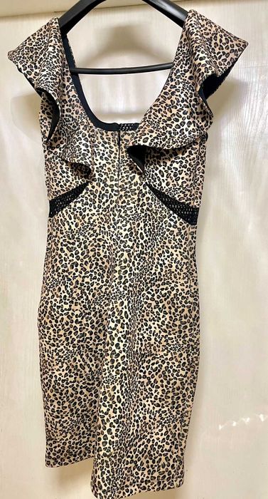 LIU JO  Еластична  рокля с тигров принт