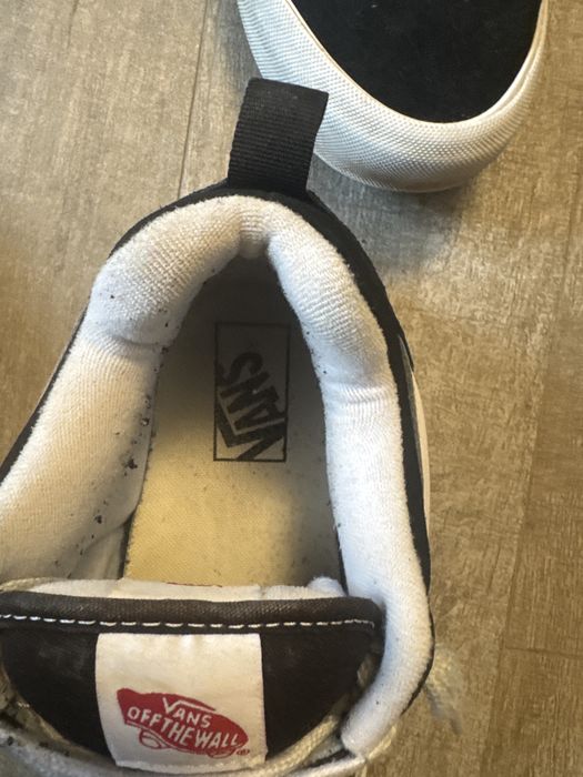 Vans knu skool noi purtati odata negru cu alb