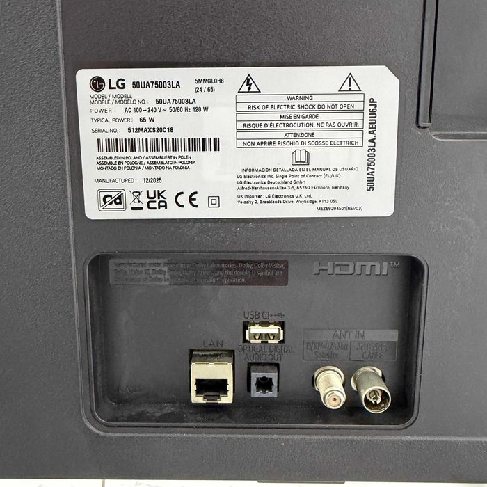 Televizor LED Smart LG 50UA75003LA 4K 126cm Zeus Amanet Vitan 6353