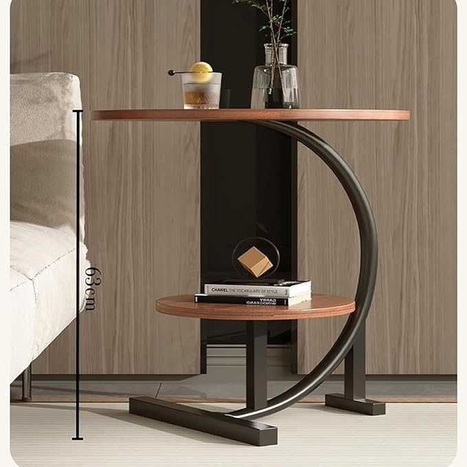 Двуетажна C-образна ъглова помощна масичка