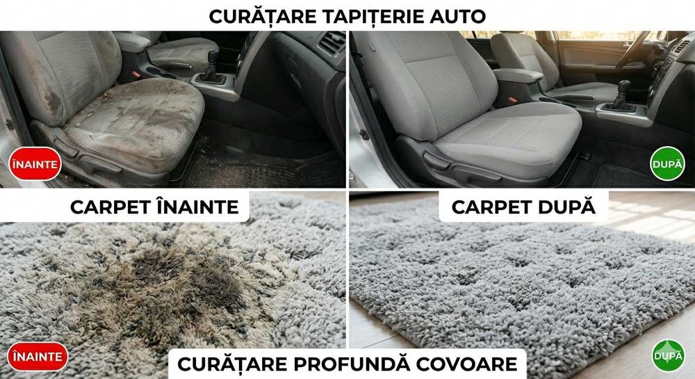 Curățare și spălare: canapele, saltele, covoare, tapițerie auto
