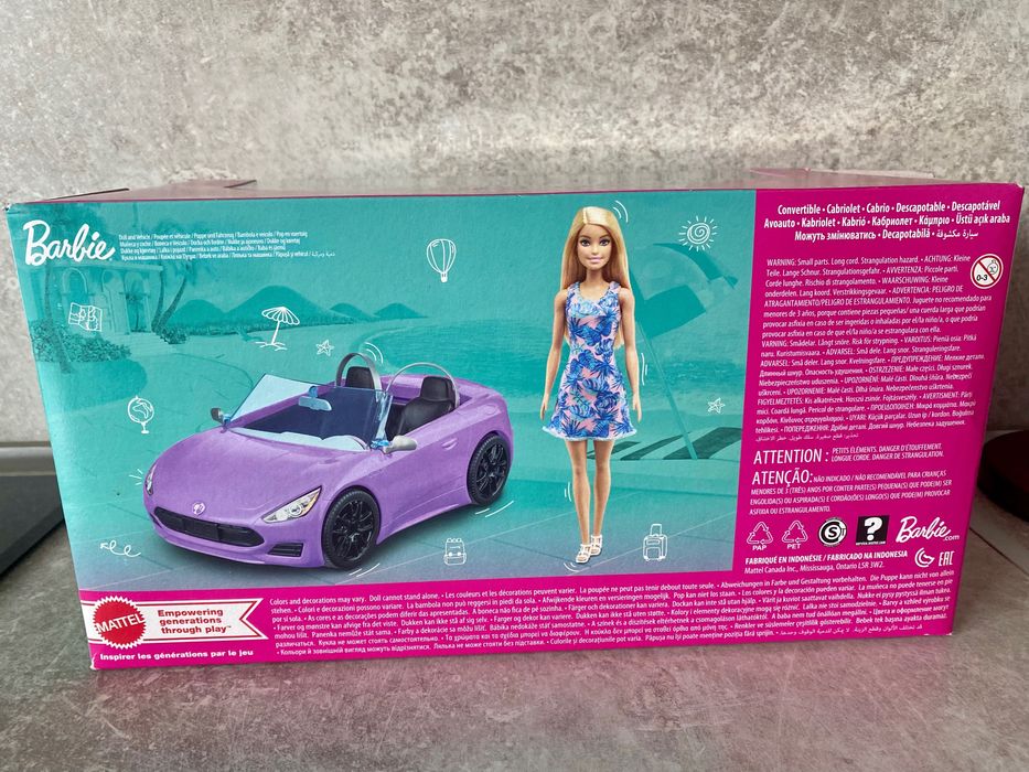 Кукла barbie с кабрио