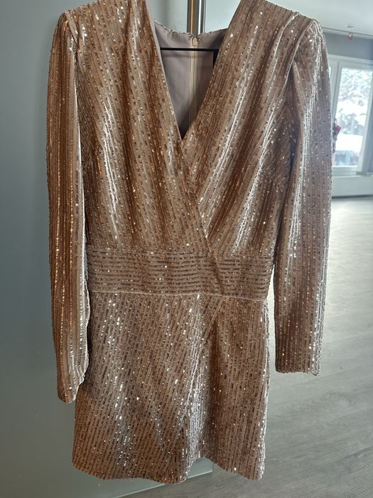 Рокля кадифена с паети Replica M-перфектна за Коледа и Нова година