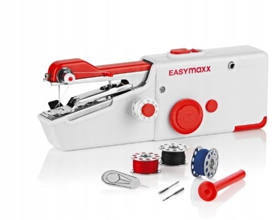 Продавам преносима шевна машина EASYmaxx 21.5x5x7.3 см комплект от 9 части захранвана от батерии