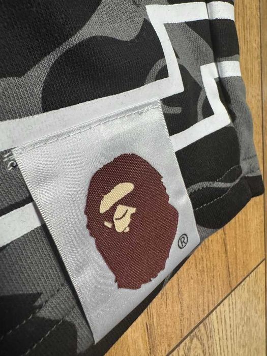 Bape "Bapesta" Black Camo Shorts