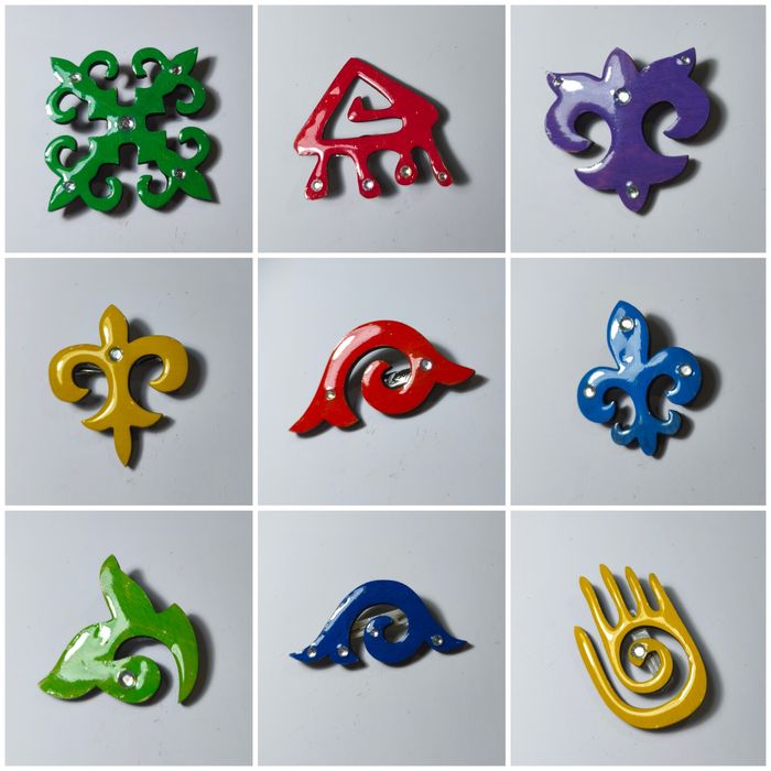 Этно брошка брошь