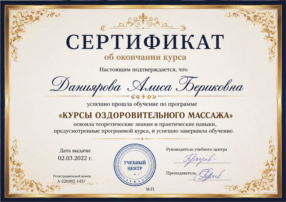 Профессиональный массаж