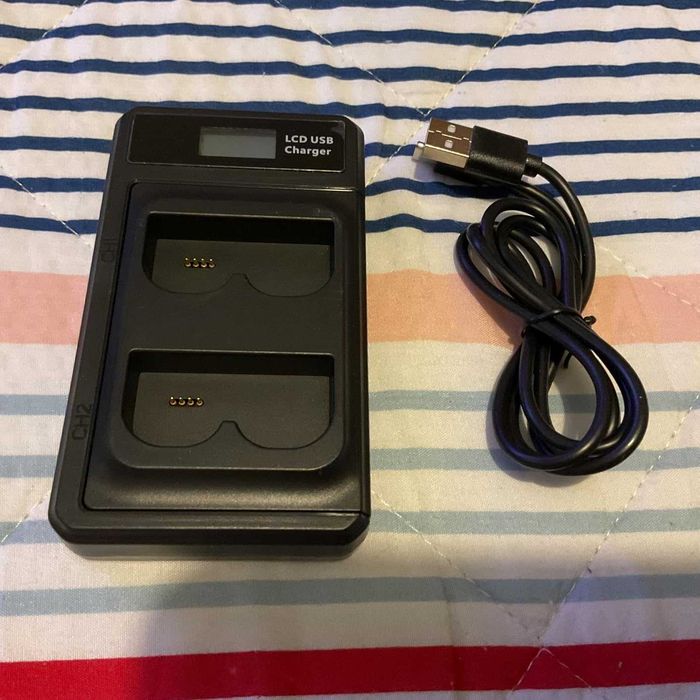 7200mAh 2 броя акумулаторни батерии за Ring и зарядно с LED дисплей