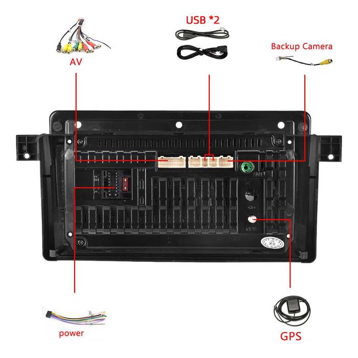 Мултимедия 9" Android 14 за BMW 3 E46 CARPLAY навигация  RDS DSP