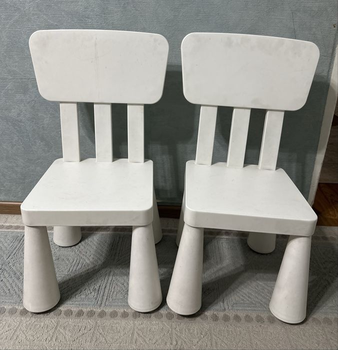 детские стулья 2 шт белые