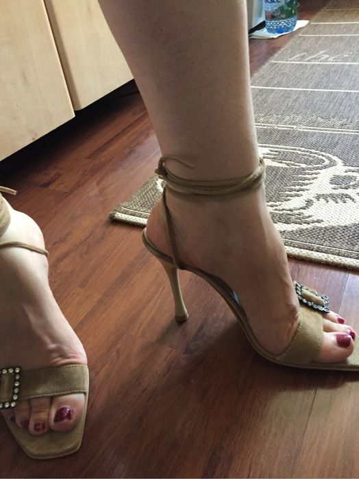 Sandale damă noi piele întoarsă