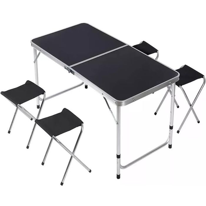 Сгъваема къмпинг маса с 4 стола



Технически характеристики:



Р