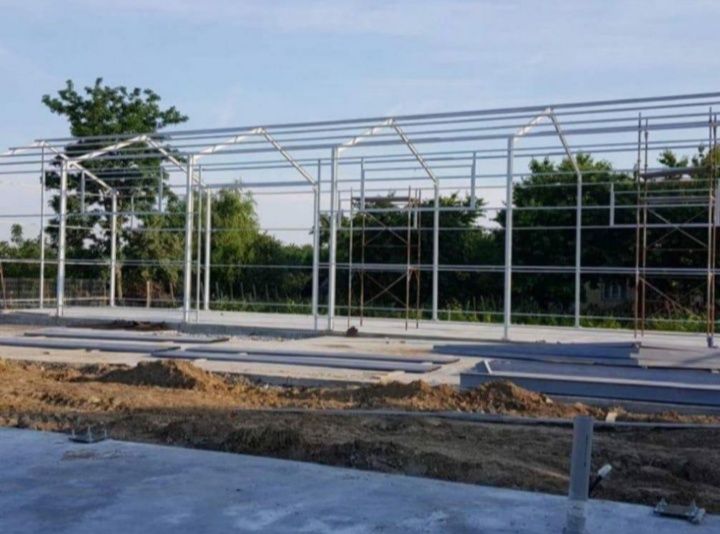 Vand hală metalică structură metalică 10/20/4  fără avans cu montaj
