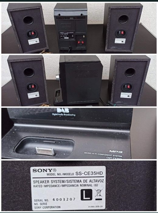 sistem combina casetofon sony str dg500 boxe audio ipod retro colectie