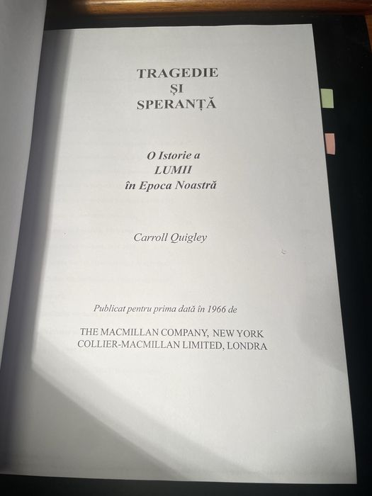 Tragedie și Speranță: O Istorie a Lumii în Epoca Noastră de C Quigley