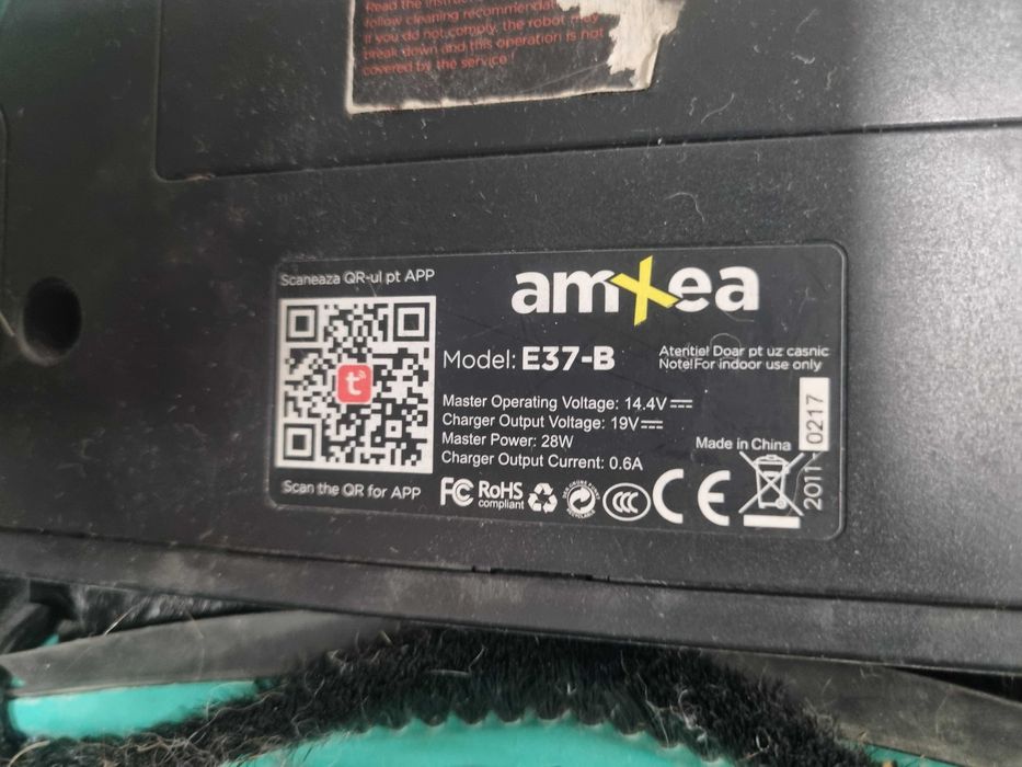 Робот прахосмукачка amXea E37, Wi-Fi, интелигентна памет